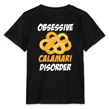Calamari Störung Tintenfisch Liebhaber Kopffüßer - Stanley/Stella Kinder T-Shirt MINI CREATOR  - Schwarz - Vorne - Mikhail (115cm)