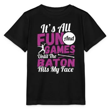 Bâton Twirling Bâton Twirler Cadeau - T-shirt bio MINI CREATOR Stanley/Stella Enfant - noir - Devant - Mikhail (115cm)