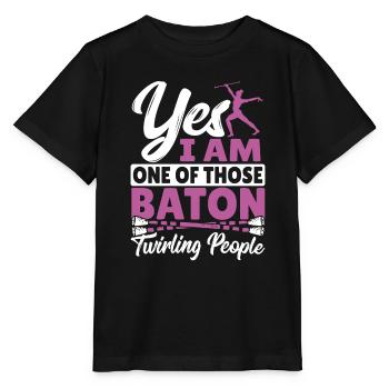 Bâton Twirling Bâton Twirler cadeau - T-shirt bio MINI CREATOR Stanley/Stella Enfant - noir - Devant - Mikhail (115cm)