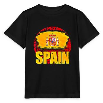 Spanien - Stanley/Stella Kinder T-Shirt MINI CREATOR  - Schwarz - Vorne - Mikhail (115cm)