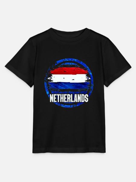 Niederlande - Stanley/Stella Kinder T-Shirt MINI CREATOR - Schwarz