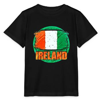 Irland - Stanley/Stella Kinder T-Shirt MINI CREATOR  - Schwarz - Vorne - Mikhail (115cm)
