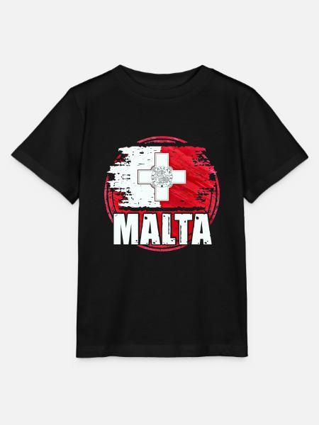 Malta - Stanley/Stella Kinder T-Shirt MINI CREATOR - Schwarz