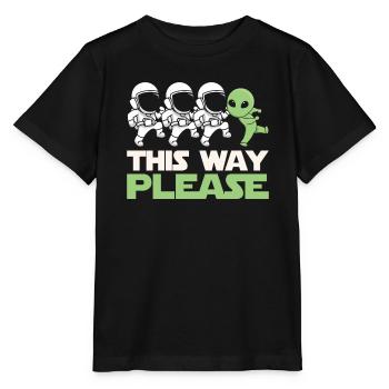 Colonisation de l’espace - T-shirt bio MINI CREATOR Stanley/Stella Enfant - noir - Devant - Mikhail (115cm)