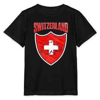 Switzerland - Stanley/Stella MINI CREATOR Kids’ T-Shirt - black - Front - Mikhail (115cm)