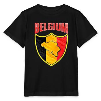 Belgium - Stanley/Stella MINI CREATOR Kids’ T-Shirt - black - Front - Mikhail (115cm)