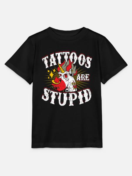 Tattoos sind dumm - Stanley/Stella Kinder T-Shirt MINI CREATOR - Schwarz
