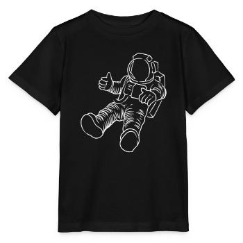 Astronaute, Astronaute, Cosmonaute - T-shirt bio MINI CREATOR Stanley/Stella Enfant - noir - Devant - Mikhail (115cm)