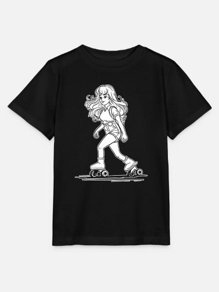Rollschuhe Rollschuhlaufen - Stanley/Stella Kinder T-Shirt MINI CREATOR  - Schwarz