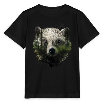 Porc-épic - T-shirt bio MINI CREATOR Stanley/Stella Enfant - noir - Devant - Mikhail (115cm)