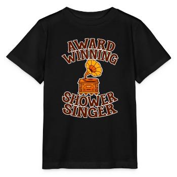 Award Winning Shower Singer 4 - Stanley/Stella Kinder T-Shirt MINI CREATOR  - Schwarz - Vorne - Mikhail (115cm)