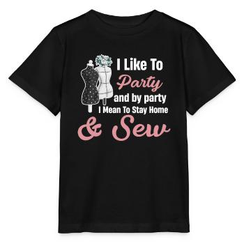 Ich Mag Es, Zu Feiern Und Mit Party Meine Ich, Zu - Stanley/Stella Kinder T-Shirt MINI CREATOR  - Schwarz - Vorne - Mikhail (115cm)