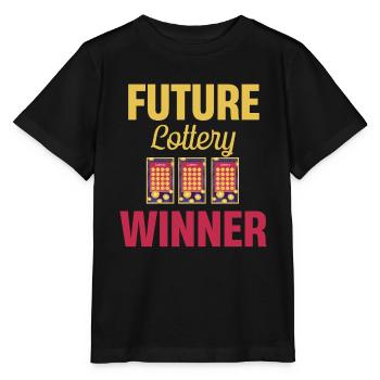 Ma retraite drôle joueur de loterie - T-shirt bio MINI CREATOR Stanley/Stella Enfant - noir - Devant - Mikhail (115cm)