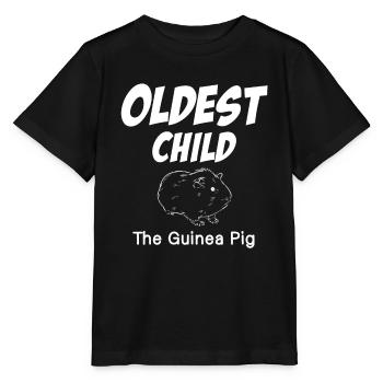 Le plus grand aîné des enfants le cochon d’Inde drôle - T-shirt bio MINI CREATOR Stanley/Stella Enfant - noir - Devant - Mikhail (115cm)