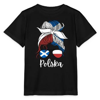 Polska Halb Schottin Halb Polnisch Polen - Stanley/Stella Kinder T-Shirt MINI CREATOR  - Schwarz - Vorne - Mikhail (115cm)