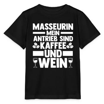 Physiotherapeutin Massage Masseurin - Stanley/Stella Kinder T-Shirt MINI CREATOR  - Schwarz - Vorne - Mikhail (115cm)