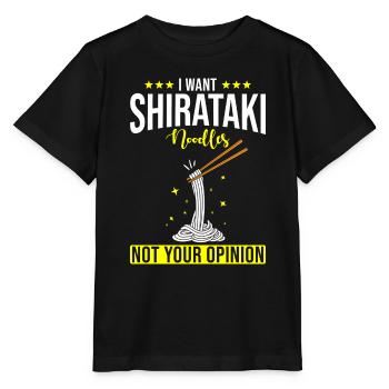Shiritaki Nudeln - Stanley/Stella Kinder T-Shirt MINI CREATOR  - Schwarz - Vorne - Mikhail (115cm)