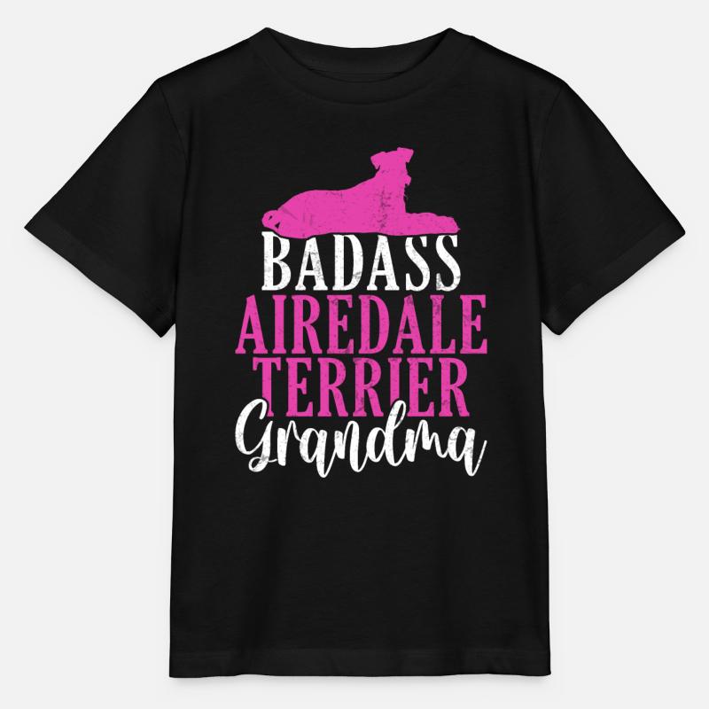 Cadeaux Airedale Terrier - T-shirt bio MINI CREATOR Stanley/Stella Enfant - noir