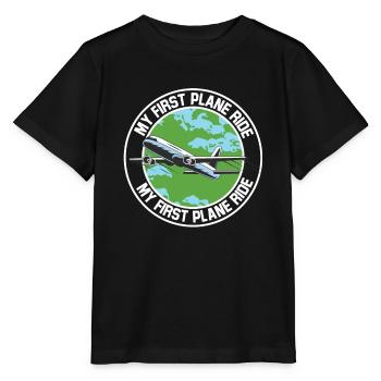 Mon premier voyage en avion en solo - T-shirt bio MINI CREATOR Stanley/Stella Enfant - noir - Devant - Mikhail (115cm)