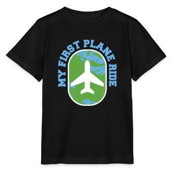My First Airplane Ride Vacation Trip Solo - Stanley/Stella MINI CREATOR Kids’ T-Shirt - black - Front - Mikhail (115cm)