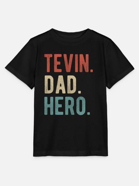 Tevin Papa Held - Stanley/Stella Kinder T-Shirt MINI CREATOR - Schwarz