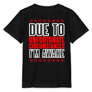 En raison de circonstances malheureuses, je suis éveillé 6 - T-shirt bio MINI CREATOR Stanley/Stella Enfant - noir - Devant - Mikhail (115cm)