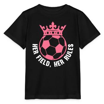 Soccer féminin, Football féminin, Football féminin - T-shirt bio MINI CREATOR Stanley/Stella Enfant - noir - Devant - Mikhail (115cm)