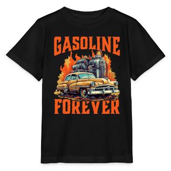 Gasoline Forever 9 - Stanley/Stella MINI CREATOR Kids’ T-Shirt - black - Front - Mikhail (115cm)