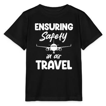 Assurer la sécurité du trafic aérien - T-shirt bio MINI CREATOR Stanley/Stella Enfant - noir - Devant - Mikhail (115cm)