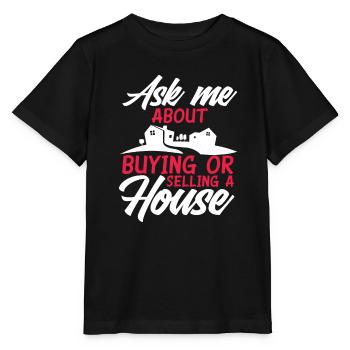 Immobilienmakler - Stanley/Stella Kinder T-Shirt MINI CREATOR  - Schwarz - Vorne - Mikhail (115cm)
