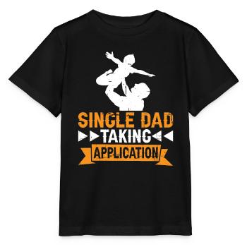 Single Dad Taking Application 7 - Stanley/Stella MINI CREATOR Kids’ T-Shirt - black - Front - Mikhail (115cm)