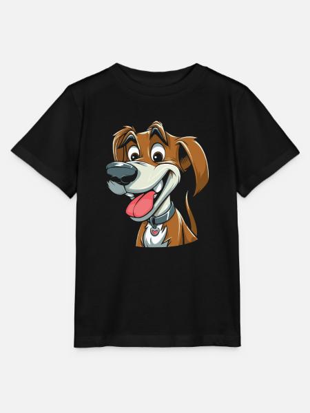 Hund Vierbeiner Niedlich - Stanley/Stella Kinder T-Shirt MINI CREATOR - Schwarz