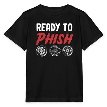 Ready for phishing funny - Stanley/Stella MINI CREATOR Kids’ T-Shirt - black - Front - Mikhail (115cm)