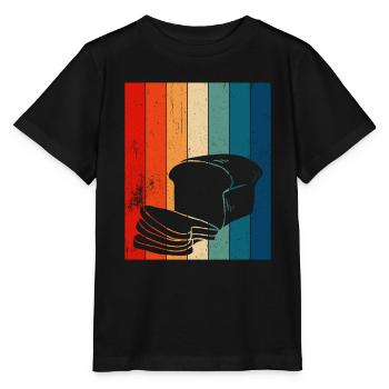 Cuisson du pain Boulangerie Boulangerie Fabrication du pain - T-shirt bio MINI CREATOR Stanley/Stella Enfant - noir - Devant - Mikhail (115cm)