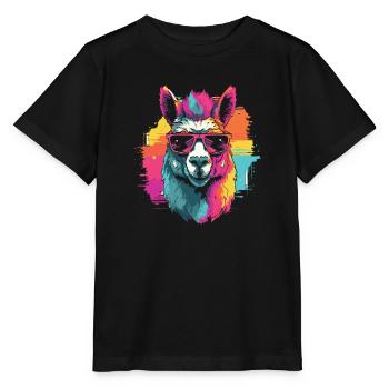 Lama Llama LGBT - T-shirt bio MINI CREATOR Stanley/Stella Enfant - noir - Devant - Mikhail (115cm)