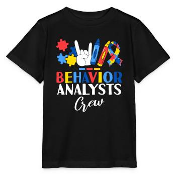 Behavior Analysts Crew ABA Therapist Behavioral - Stanley/Stella MINI CREATOR Kids’ T-Shirt - black - Front - Mikhail (115cm)