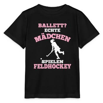 Feldhockey Feldhockeyspielerin Mannschaft Sport Co - Stanley/Stella Kinder T-Shirt MINI CREATOR  - Schwarz - Vorne - Mikhail (115cm)