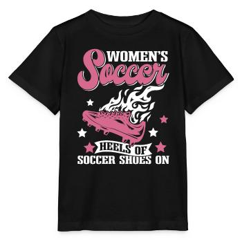 Soccer féminin, Football féminin, Football féminin - T-shirt bio MINI CREATOR Stanley/Stella Enfant - noir - Devant - Mikhail (115cm)
