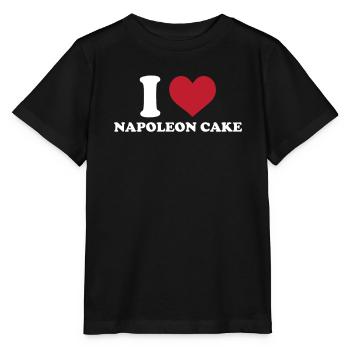 Ich Liebe Napoleon-kuchen - Stanley/Stella Kinder T-Shirt MINI CREATOR  - Schwarz - Vorne - Mikhail (115cm)