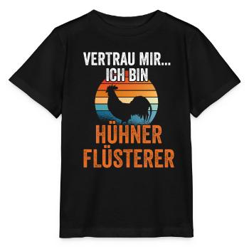 Huhn Hühnerstall Bauernhof Bauer Landwirt Hühner - Stanley/Stella Kinder T-Shirt MINI CREATOR  - Schwarz - Vorne - Mikhail (115cm)