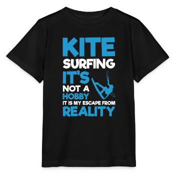 Kiteboarding Kitesurfer Kitesurfing Kiteboarder - Stanley/Stella MINI CREATOR Kids’ T-Shirt - black - Front - Mikhail (115cm)