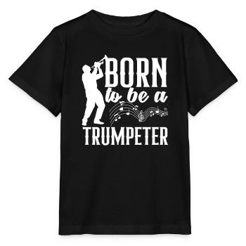 Trumpet Trumpeter Trumpet Player - Stanley/Stella MINI CREATOR Kids’ T-Shirt - black - Front - Mikhail (115cm)