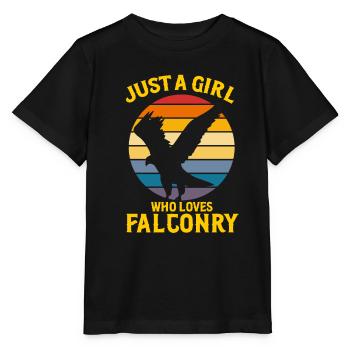 Falknerei Ornithologie Geschenk - Stanley/Stella Kinder T-Shirt MINI CREATOR  - Schwarz - Vorne - Mikhail (115cm)