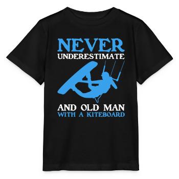 Kiteboarding Kitesurfer Kitesurfing Kiteboarder - Stanley/Stella MINI CREATOR Kids’ T-Shirt - black - Front - Mikhail (115cm)