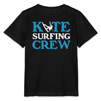 Kiteboarding Kitesurfer Kitesurfing Kiteboarder - Stanley/Stella MINI CREATOR Kids’ T-Shirt - black - Front - Mikhail (115cm)