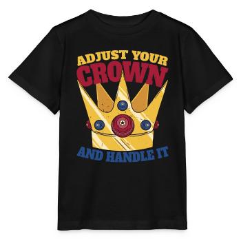 Ajustez votre couronne et manipulez-la 12 - T-shirt bio MINI CREATOR Stanley/Stella Enfant - noir - Devant - Mikhail (115cm)