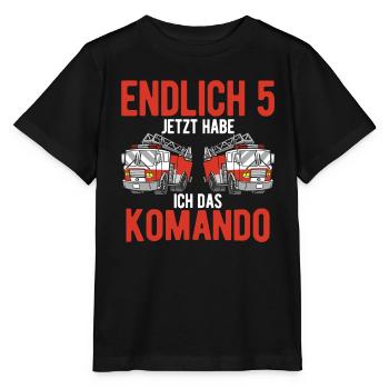 Endlich Jetzt Habe Ich Das Komando 5 Geburtstag Fe - Stanley/Stella Kinder T-Shirt MINI CREATOR  - Schwarz - Vorne - Mikhail (115cm)