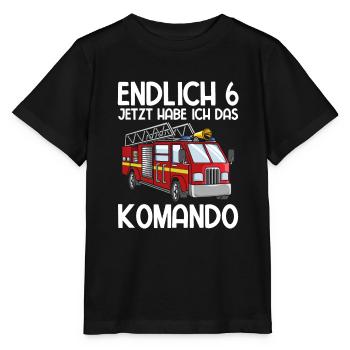 Endlich Jetzt Habe Ich Das Komando 6 Geburtstag Fe - Stanley/Stella Kinder T-Shirt MINI CREATOR  - Schwarz - Vorne - Mikhail (115cm)