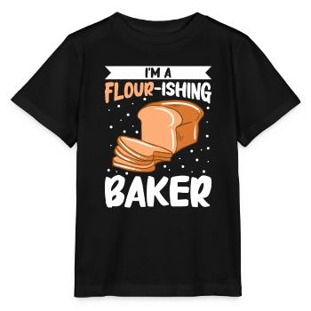 Cuisson du pain Boulangerie Boulangerie Fabrication du pain - T-shirt bio MINI CREATOR Stanley/Stella Enfant - noir - Devant - Mikhail (115cm)
