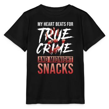 True Crime Addicted - Stanley/Stella MINI CREATOR Kids’ T-Shirt - black - Front - Mikhail (115cm)